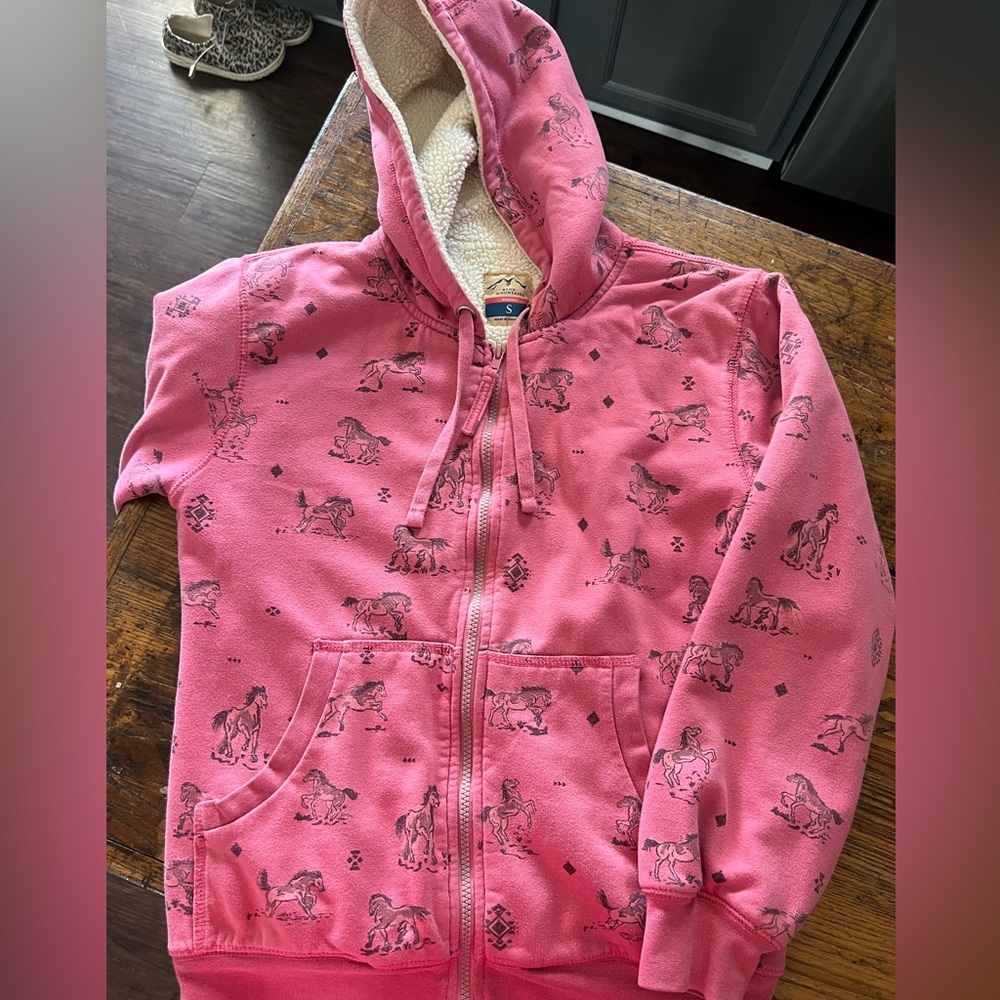 Blue Mountain Horse Zip Up Hoodie